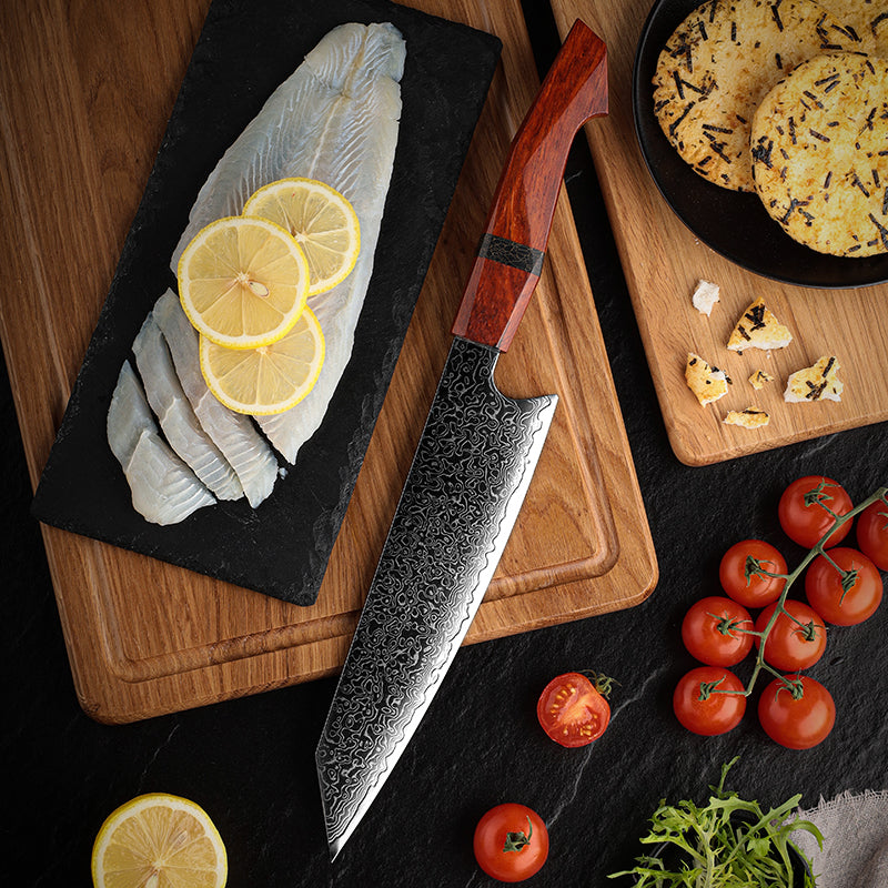 Couteau Santoku Damas | 10Cr15CoMoV