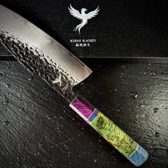 Couteau Gyuto japonais et son coffret Kishi Kaisei