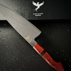Couteau Gyuto japonais et son coffret Kishi Kaisei